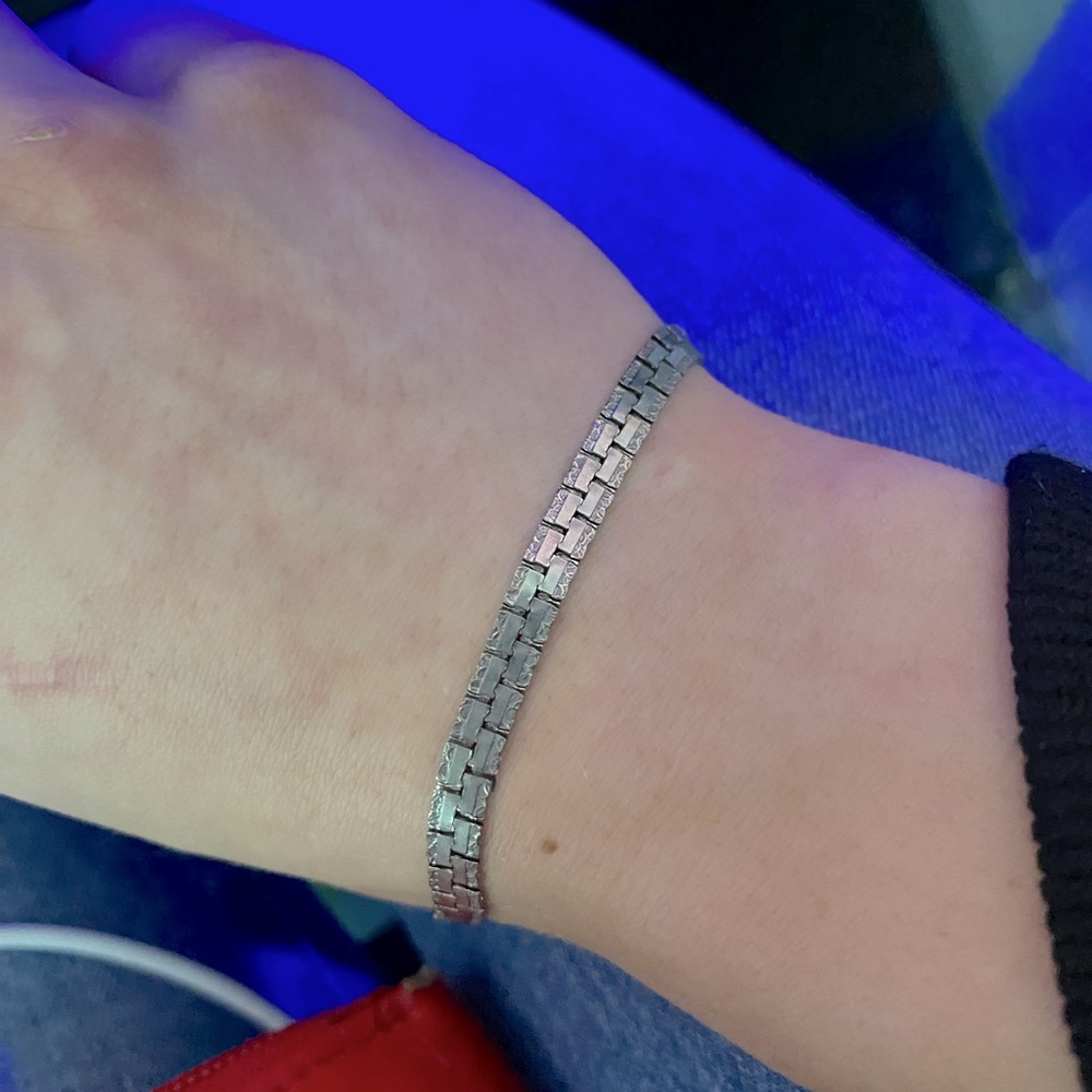 White gold bracelet